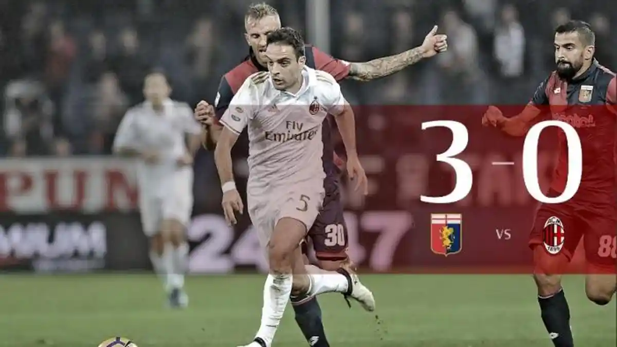 Kartu Merah dan Gol Bunuh Diri, AC Milan Tumbang di Kandang Genoa