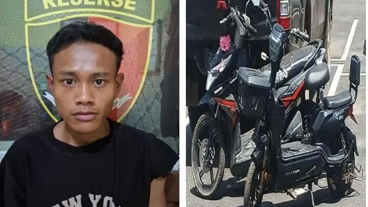 Lima Bulan Buron, Pencuri Sepeda Listrik di Babat Supat Dibekuk Polisi