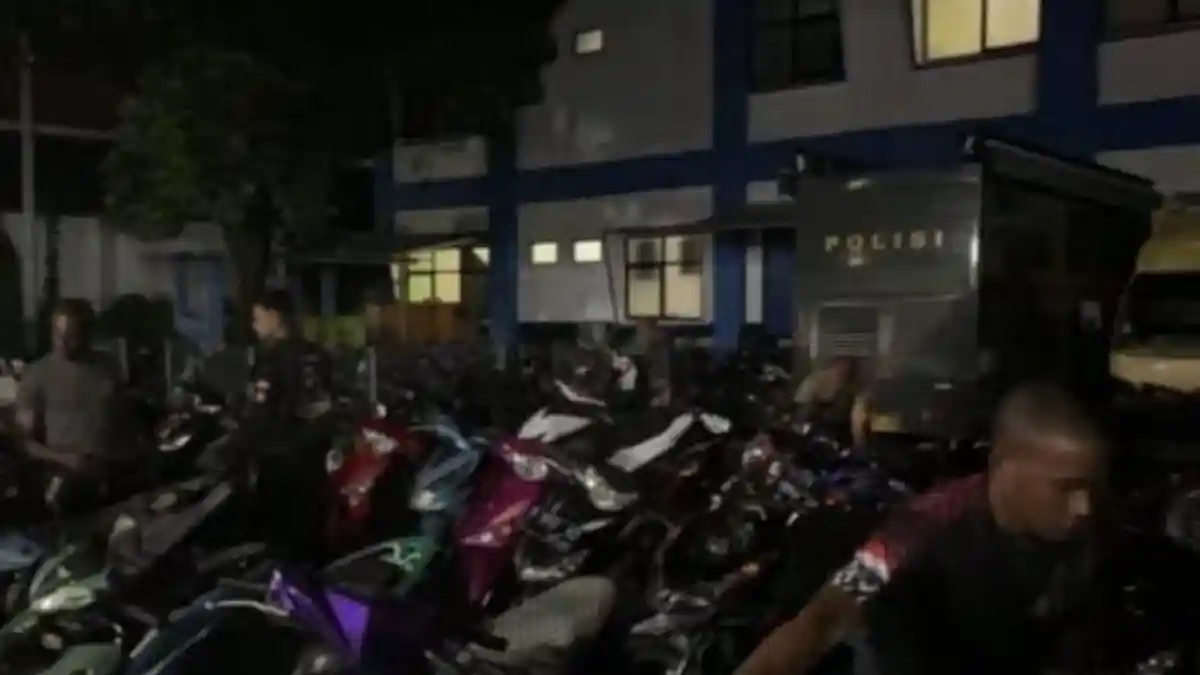 Bubarkan Aksi Balap Liar di Sentul Bogor, Polisi Amankan 34 Motor, Pemilknya Kocar-kacir