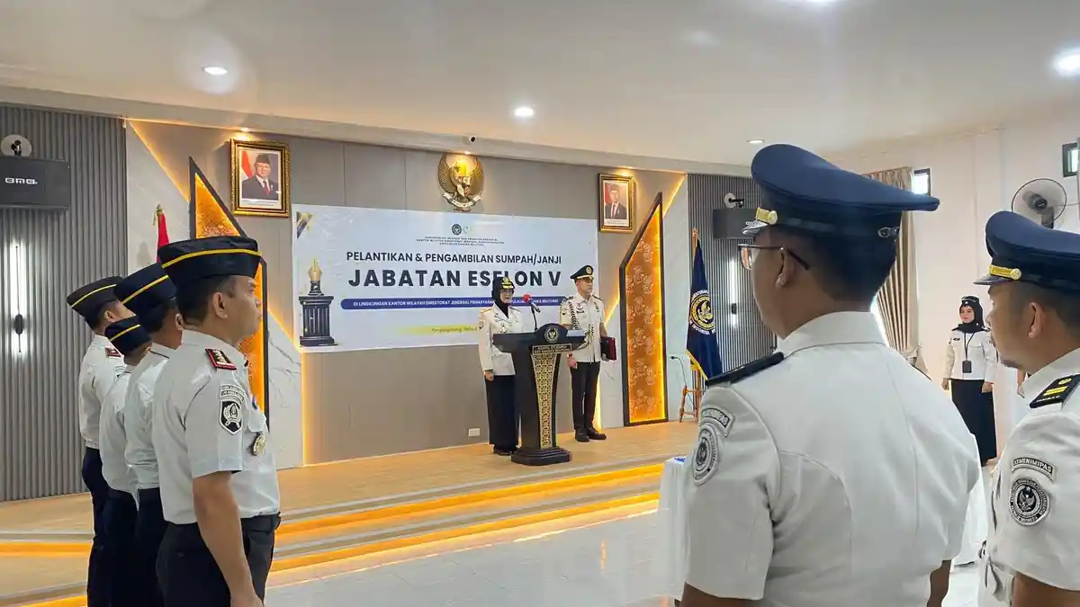 Lantik Puluhan Pejabat Eselon V, Kepala Kanwil Ditjenpas Babel Ingatkan Pentingnya Regenerasi - Bangkapos.com