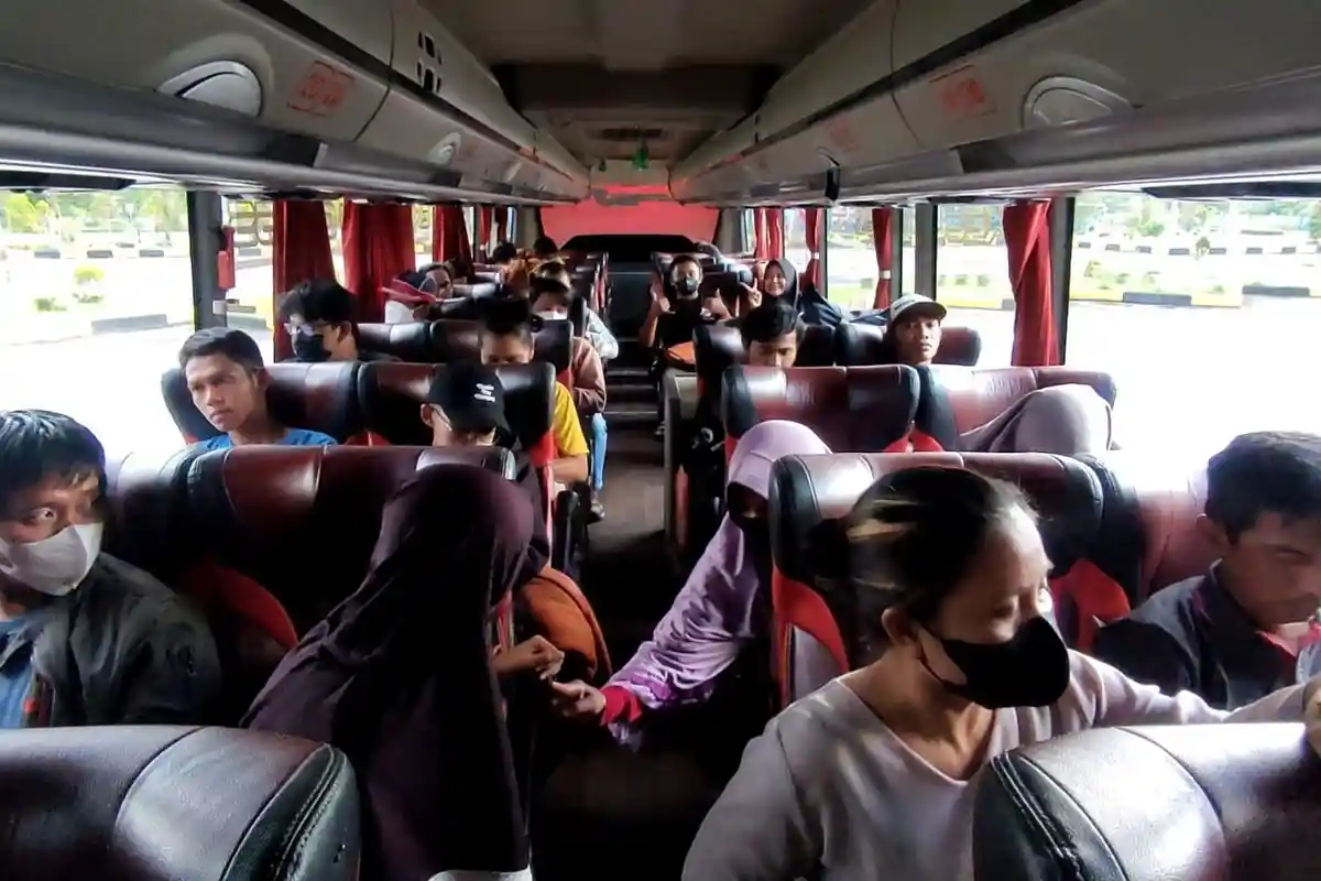 Mudik Lebaran 2023, Armada Bus di Terminal WA Gara Palangkaraya Laik Jalan saat Arus Mudik dan Balik