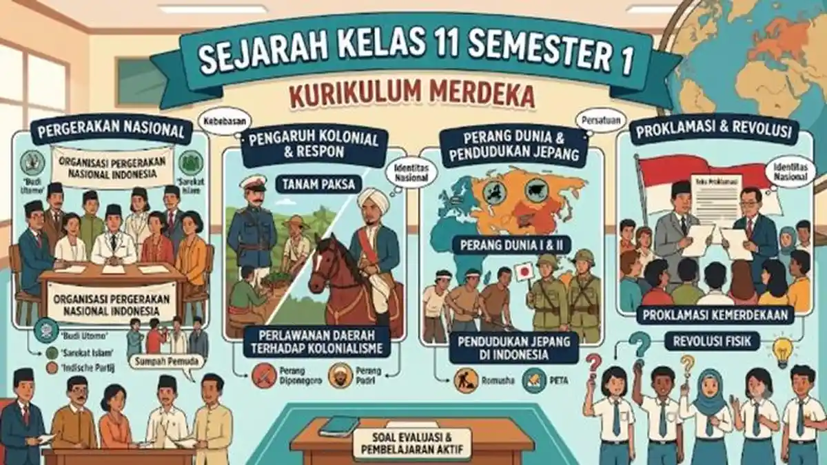 20 Soal Sejarah Kelas 11 SMA Semester 1 Kurikulum Merdeka Terbaru Tahun 2026 - Sripoku.com