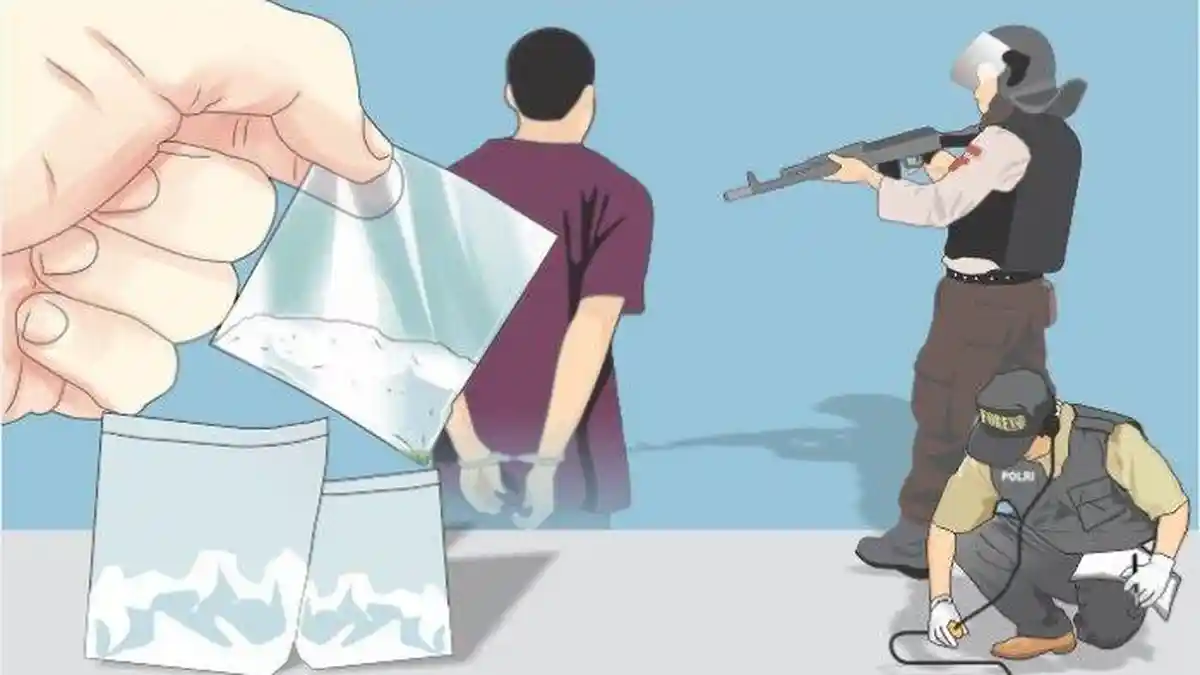 Dalam Sehari, Polres Metro Amankan 4 Orang Penyalahguna Narkoba