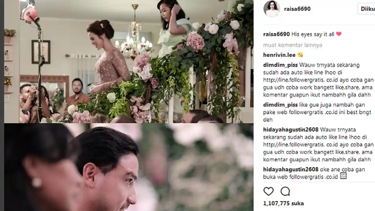 Dahsyat, 3 Foto Raisa-Hamish Ini di-Like Hampir 4 Juta Netizen