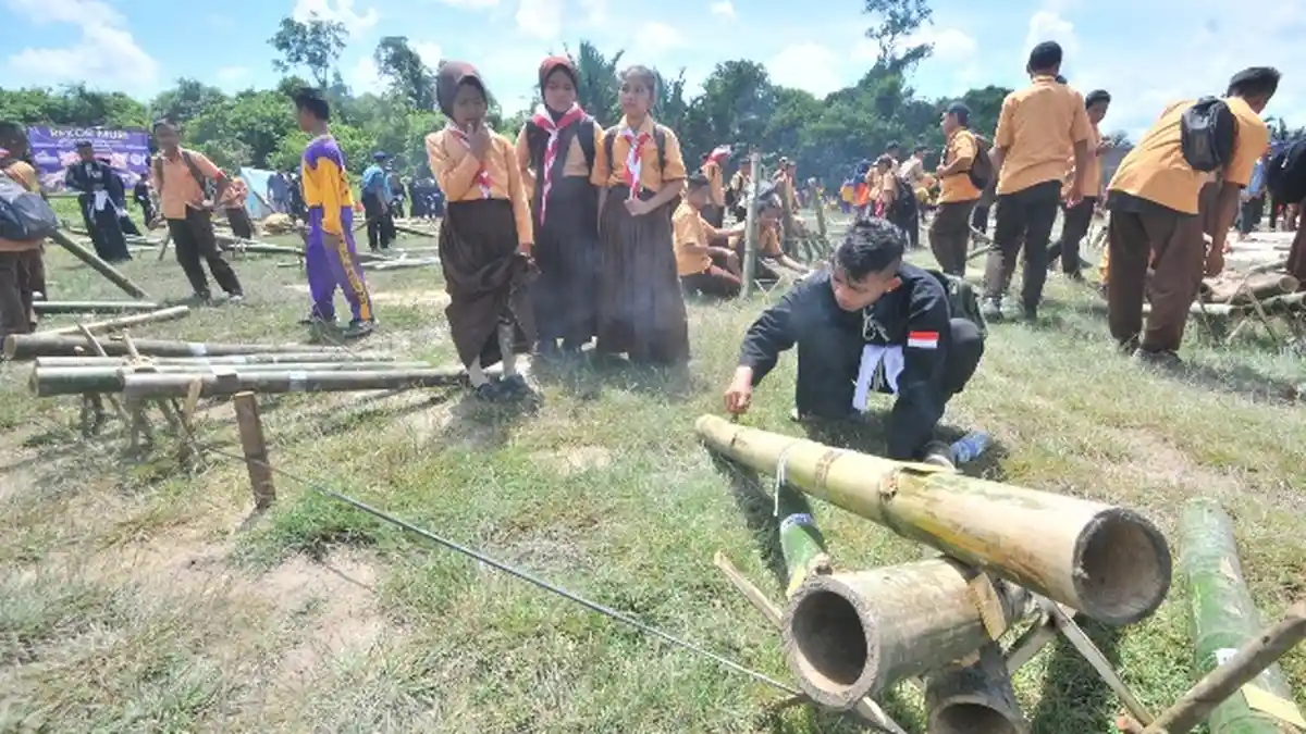 Rekor MURI Meriam Bambu Terbanyak Terjadi di Desa Ini Saat Hari Sumpah Pemuda