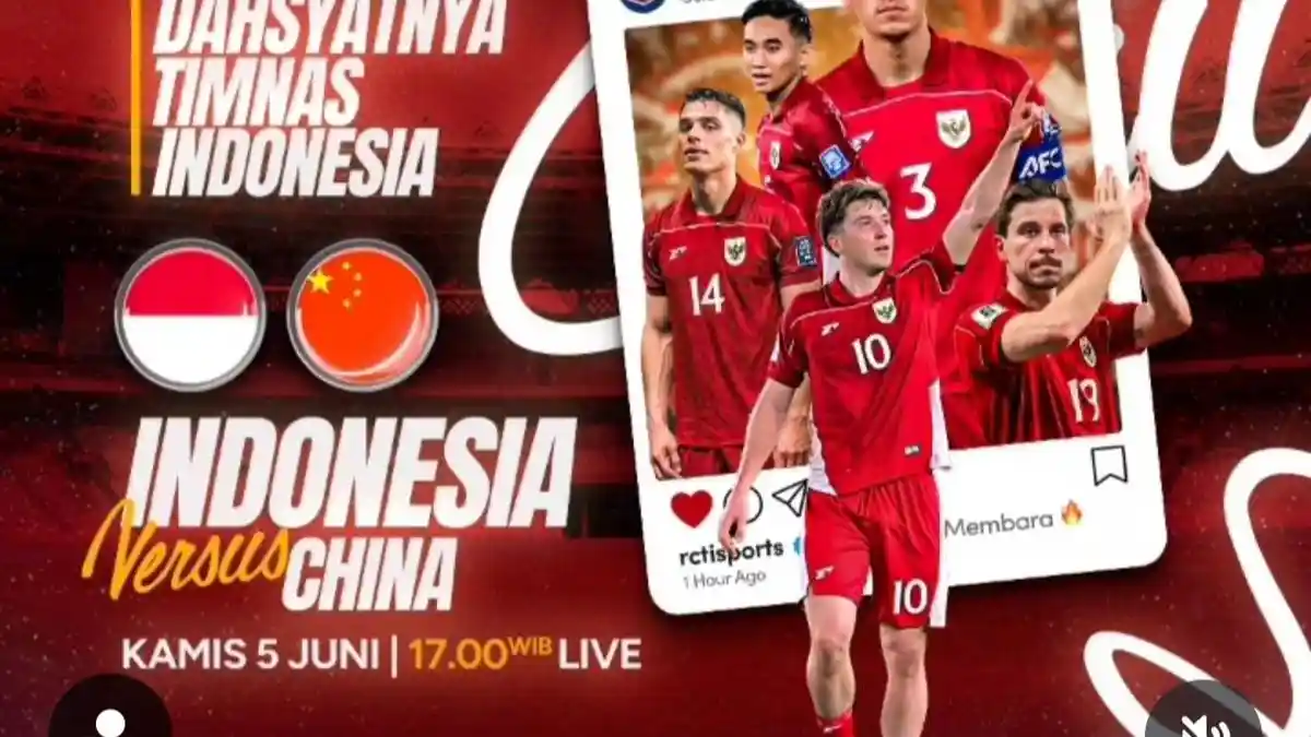 Jam Tayang dan Link Streaming TV Online Timnas Indonesia vs China Malam ...