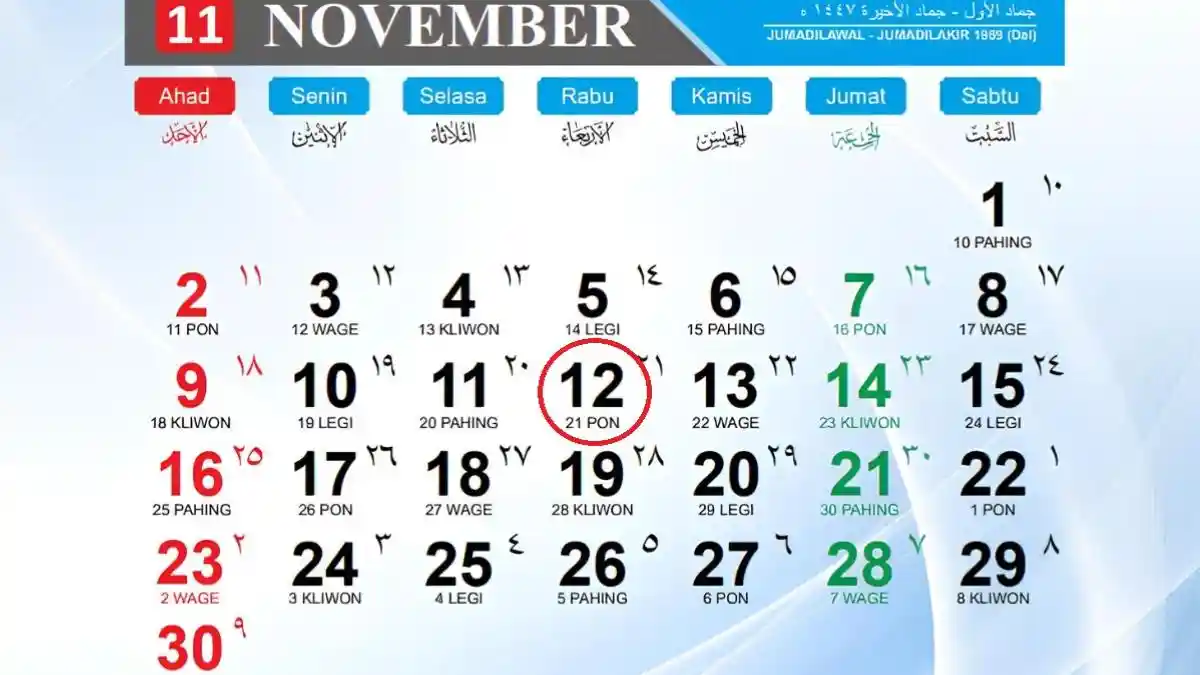 Tanggal 12 November 2025 Memperingati Hari Apa? Ada Hari Ayah Nasional dan 2 Peringatan Lainnya
