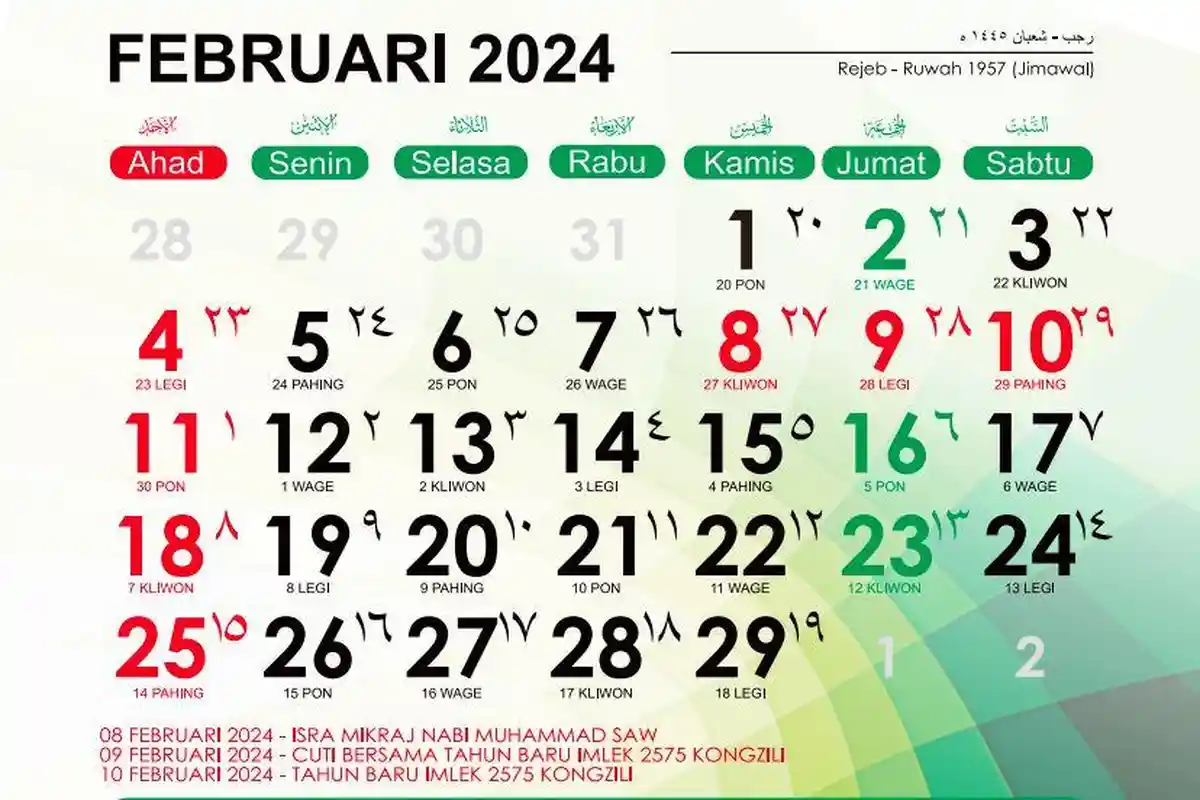 Libur Nasional dan Cuti Bersama 2024, Ada Tambahan Libur pada 14 Februari