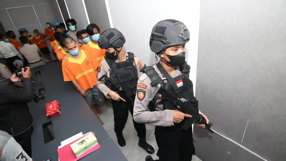 42 Tersangka Pengedar Barang Haram Dibekuk, Ada Jaringan Gunung Bugis Balikpapan