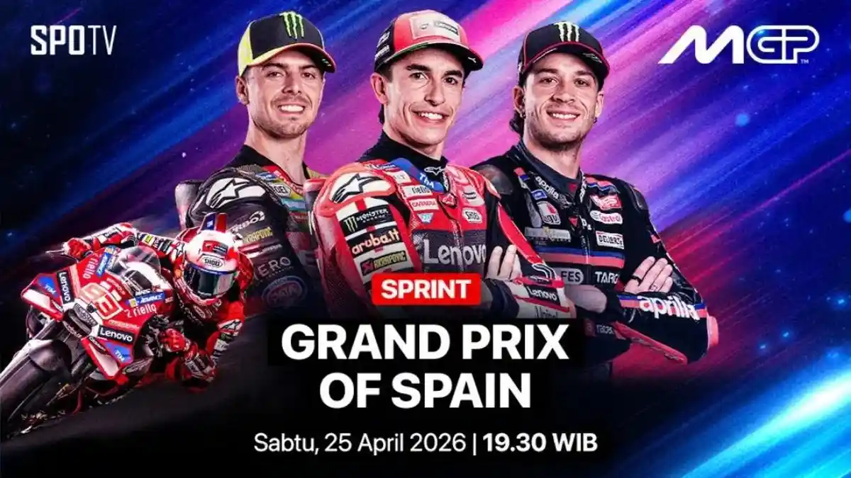Live Trans7-SPOTV, Link Streaming TV Online Sprint Race MotoGP Spanyol ...