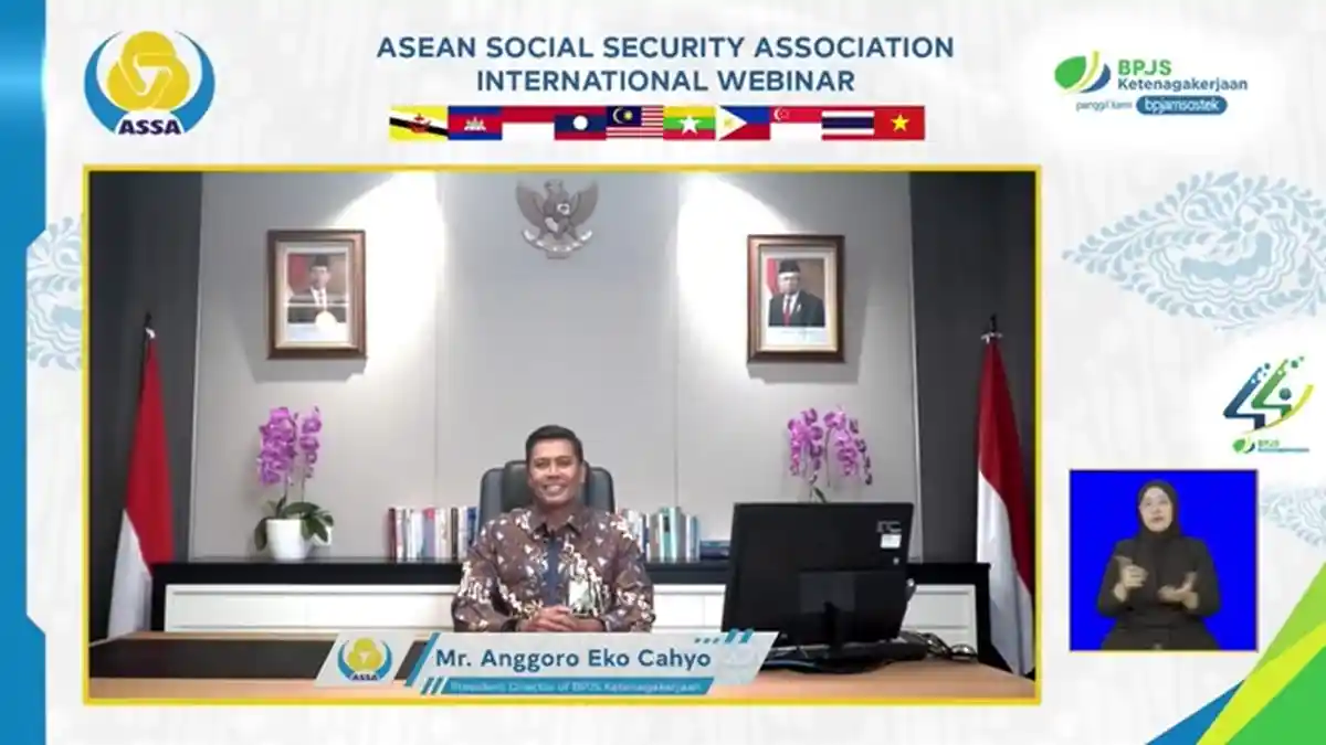BPJamsostek Gelar Webinar Internasional, Bahas Digitalisasi dan Ketidakpastian Ekonomi Imbas Pandemi