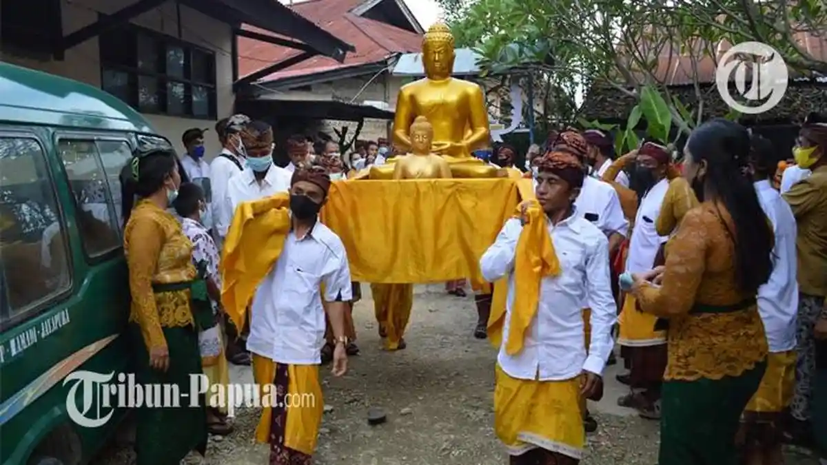 Momen Hari Raya Waisak, Umat Buddha di Jayapura: Terimakasih Tanah Papua