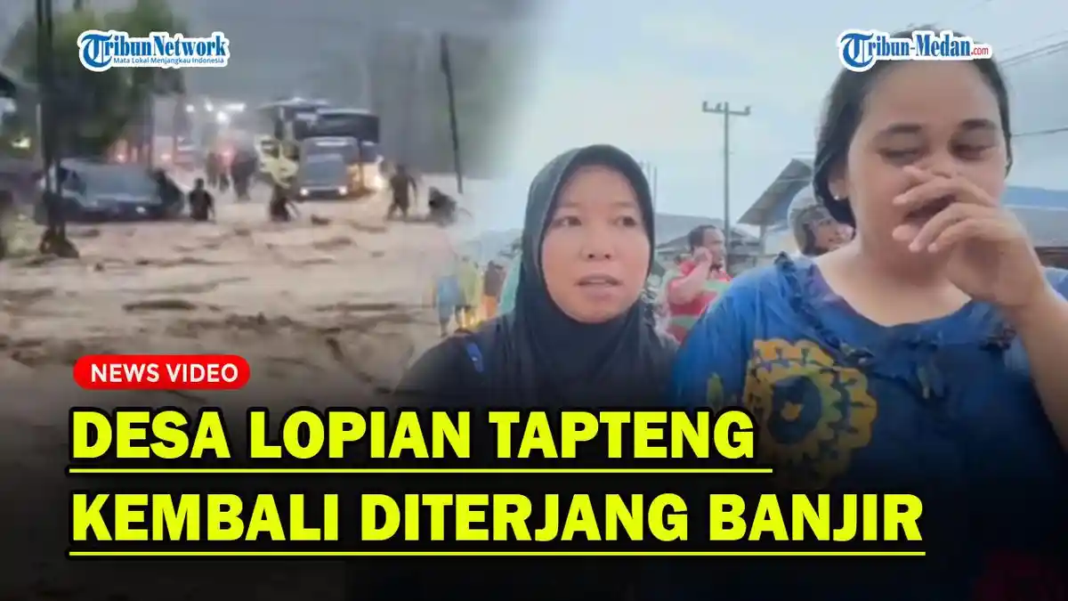 DESA LOPIAN TAPTENG Kembali Banjir, Jalan Lintas Padang Sidimpuan ...
