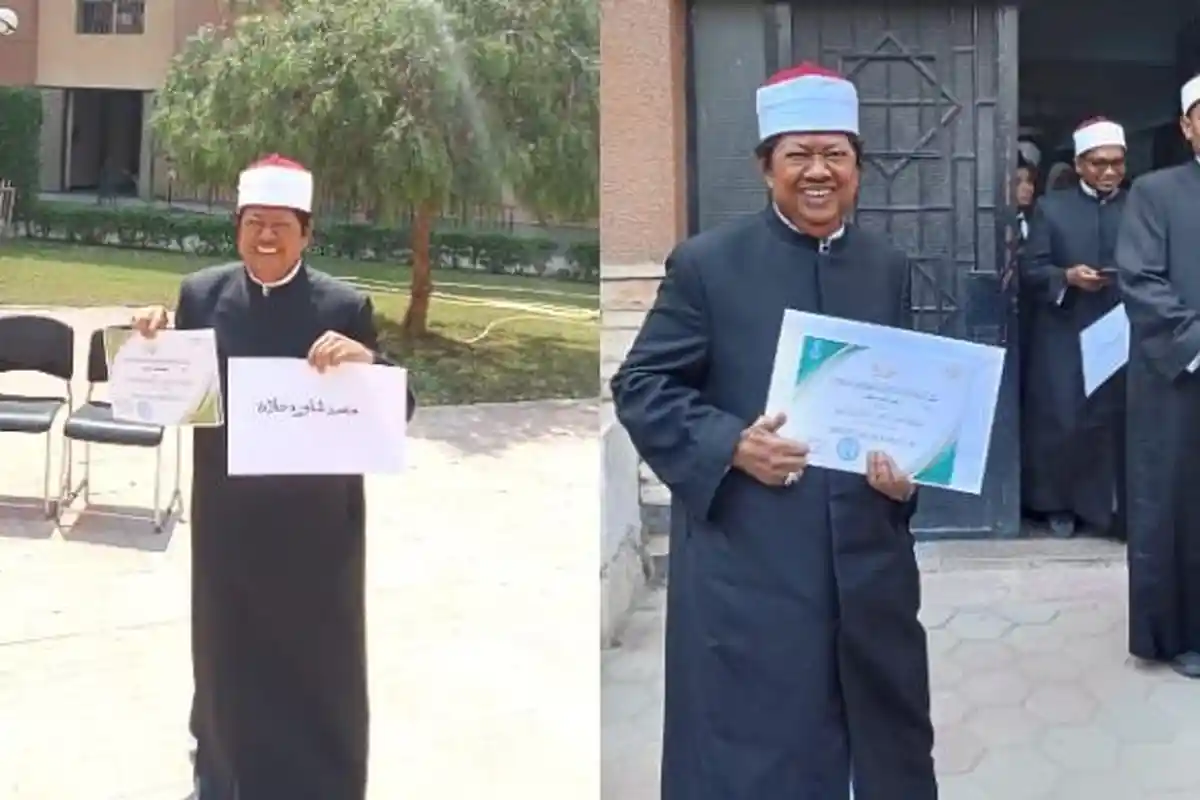 Kisah "Ladunni" Hafidz dan Qari Legendaris Shalawat Tarhim Raih 5 Ijazah Sekaligus Al Azhar Mesir