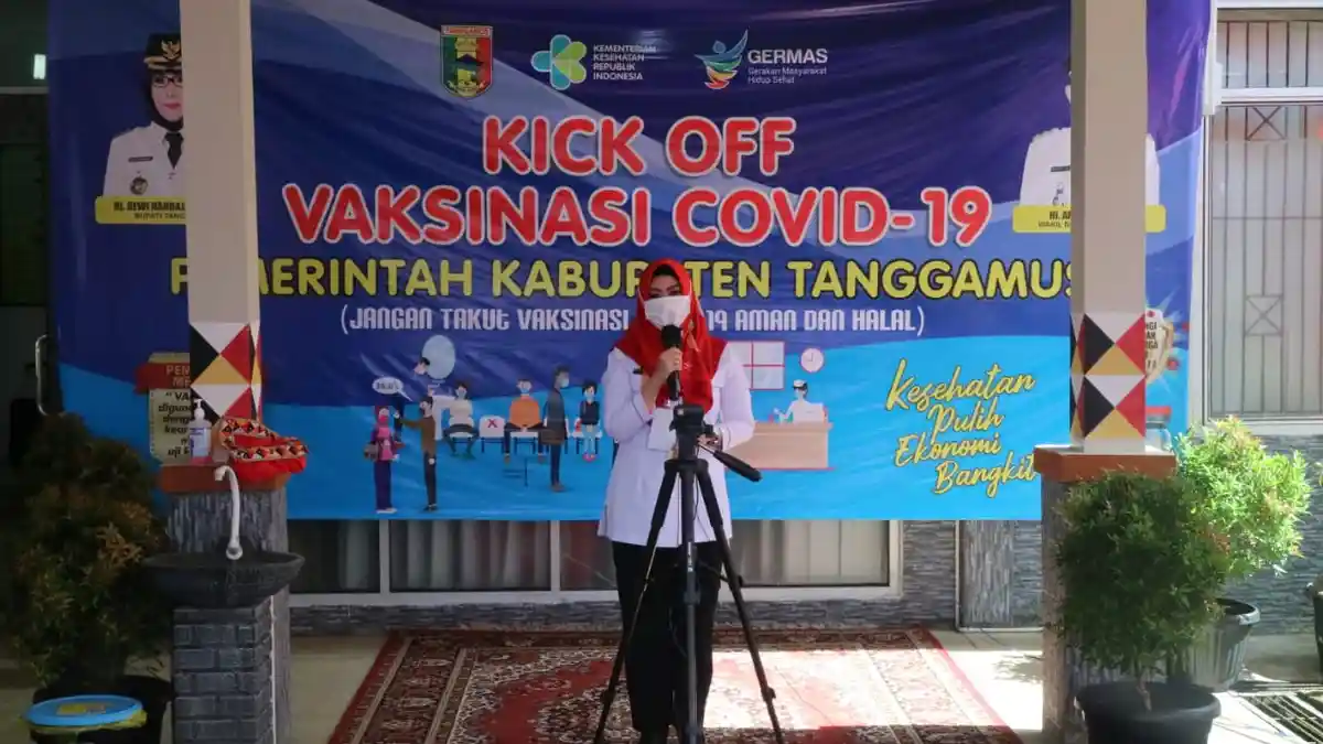 Tanggamus Laksanakan Kick Off Vaksinasi Covid 19