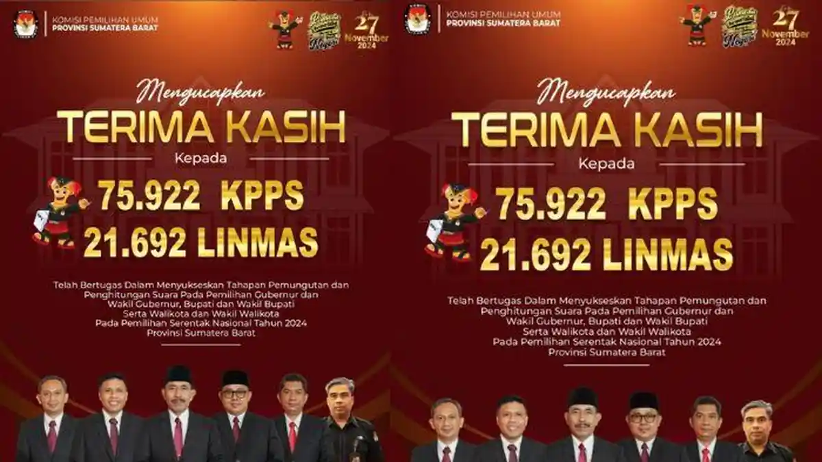 Link Hasil Pilkada Sumbar 2024 Lengkap Pilgub, Pilwakot dan Pilbup