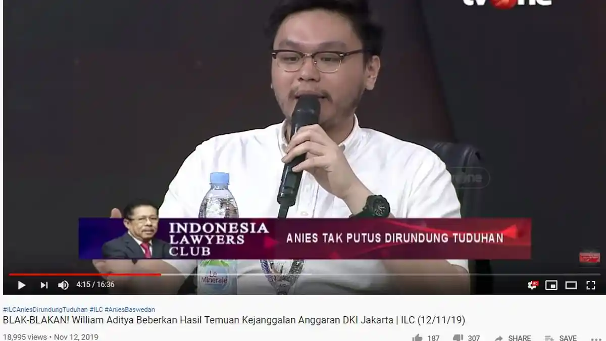 ILC Bahas Anies Baswedan, Politisi PSI William Protes soal Pilihan Judul, Karni Ilyas Beri Pembelaan