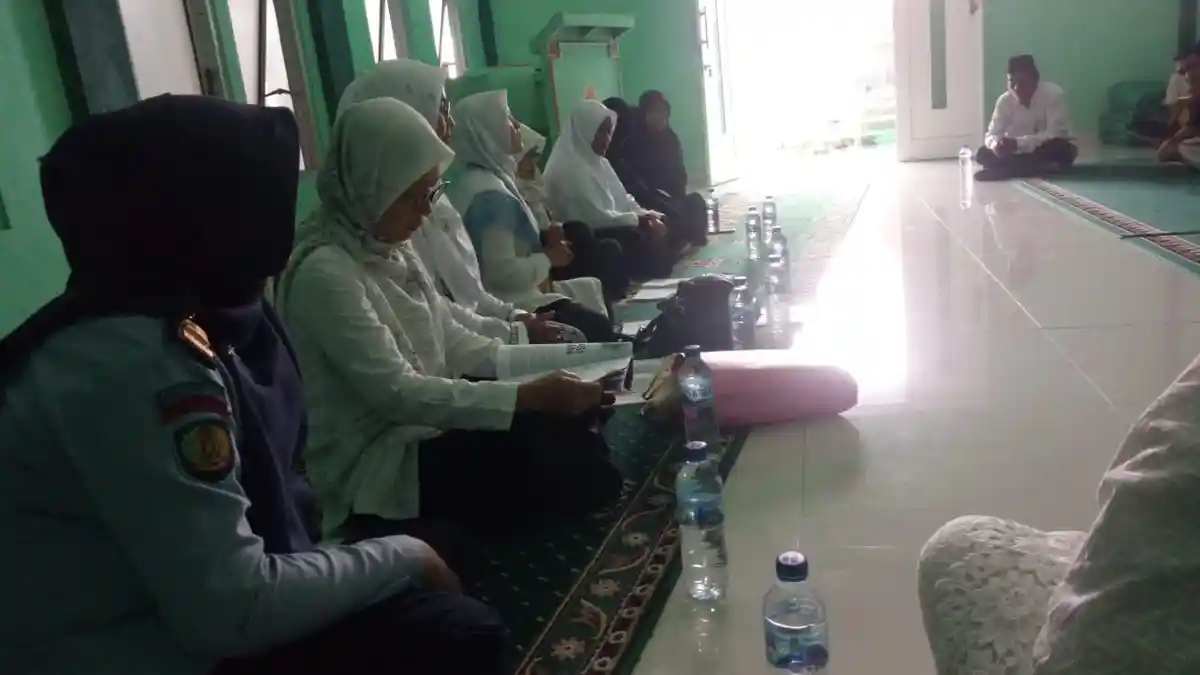 Tingkatkan Iman dan Takwa, Lapas Gunungsitoli Fasilitasi Warga Binaan Gelar Pengajian Rutin