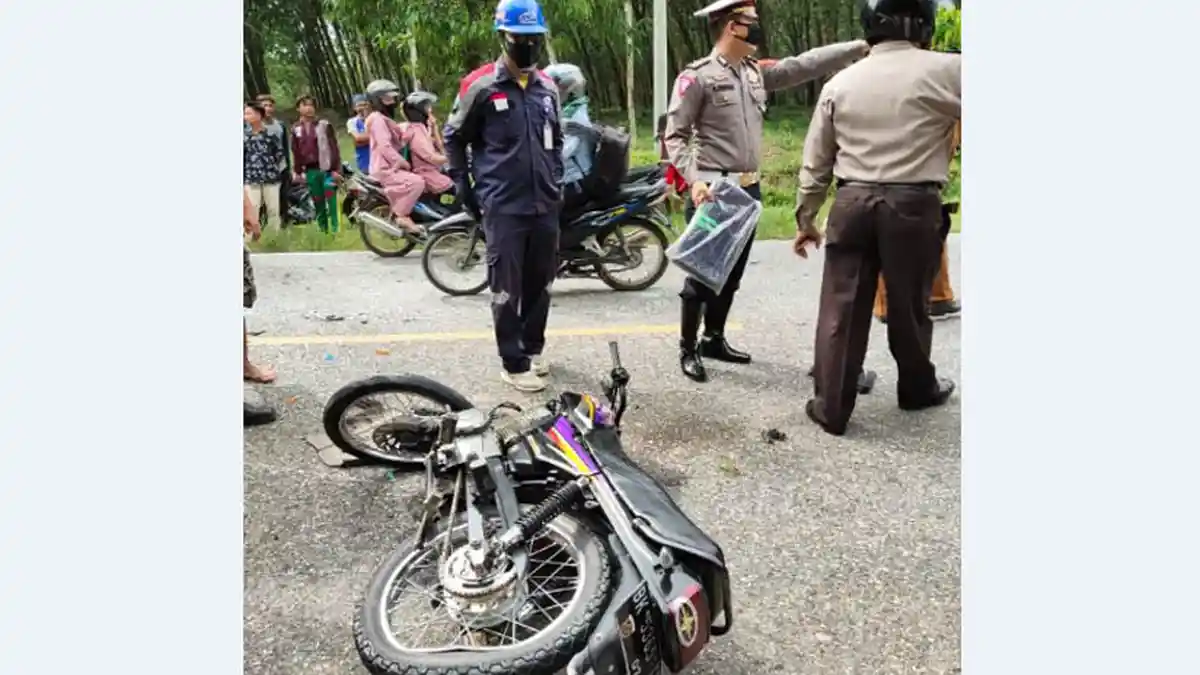 Sepeda Motor dan Mobil Box Tabrakan di Siantar-Medan, Dua Pengendara Tewas, Sopir Alami Patah Kaki