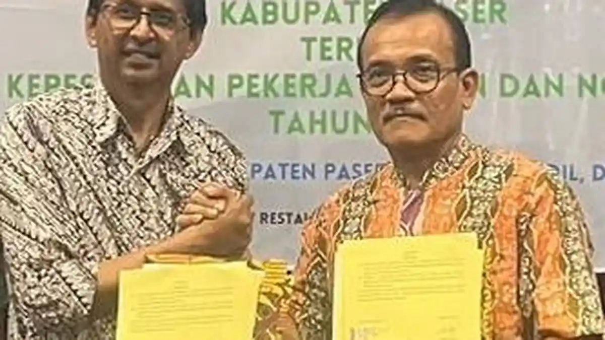 Pemkab Paser Perpanjang Kerja Sama Perlindungan Jaminan Sosial Ketenagakerjaan Tenaga Rentan