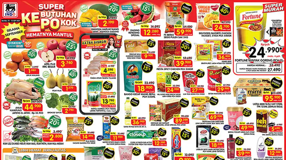 PROMO JSM Superindo 10-12 September 2021: Rendang Spesial Diskon 20%, Minyak Goreng Fortune Rp24.990
