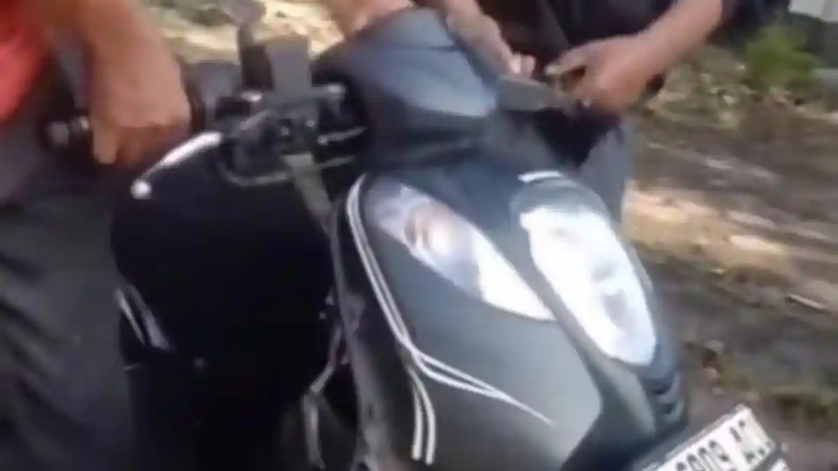 Honda Genio Diduga Alami Patah Rangka, Sebabkan Pengendara Motor Terjungkal ke Aspal