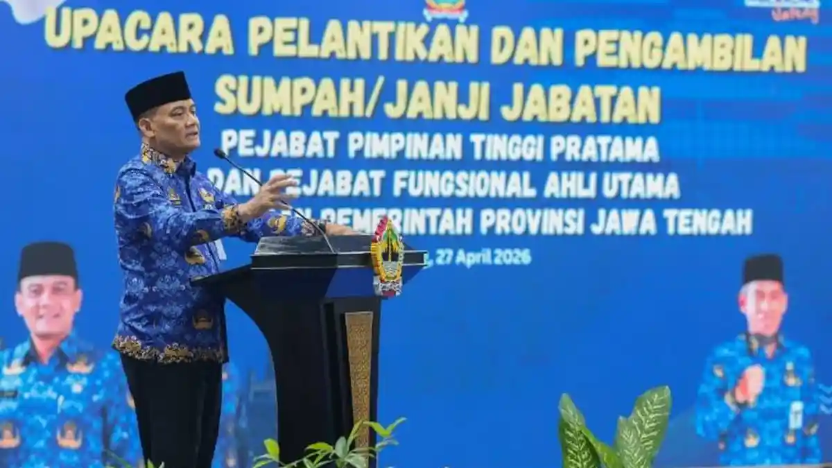 Gubernur Jateng Ahmad Luthfi Lantik 27 Pejabat Melalui Sistem Merit