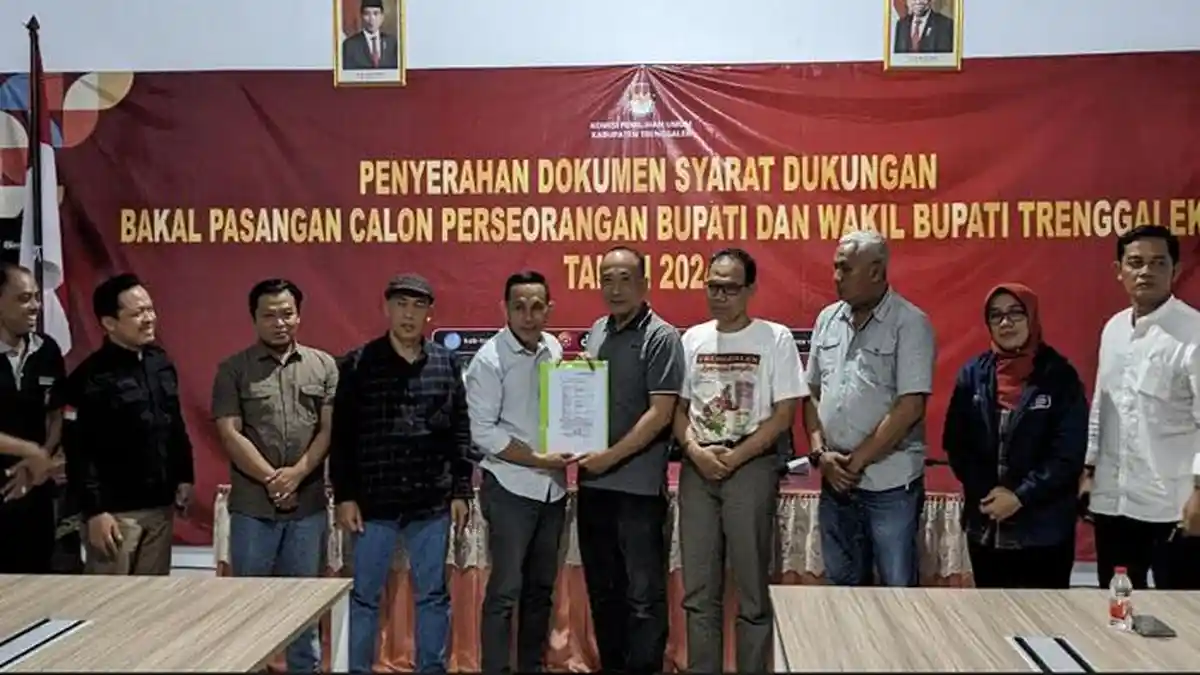 Benahi Syarat Administrasi, Bakal Paslon Perseorangan Pilkada Trenggalek Kumpulkan 101.406 Dukungan