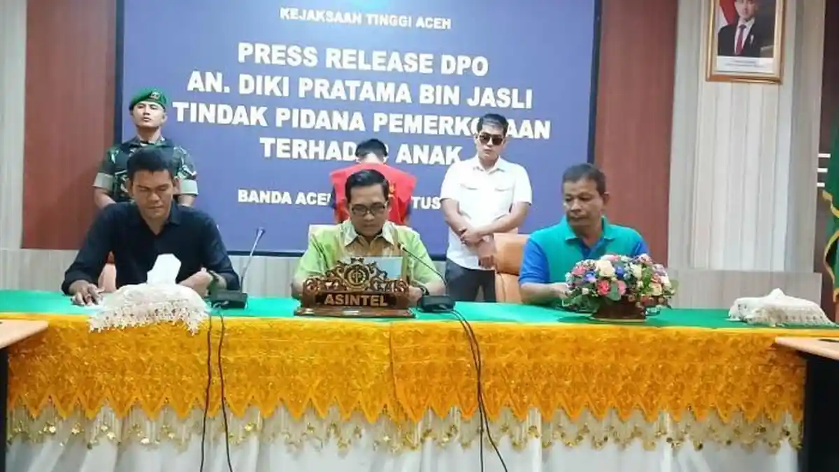 Tim Tabur Kejati Aceh Tangkap Paman Rudapaksa Keponakan Setelah 4 Tahun Buron