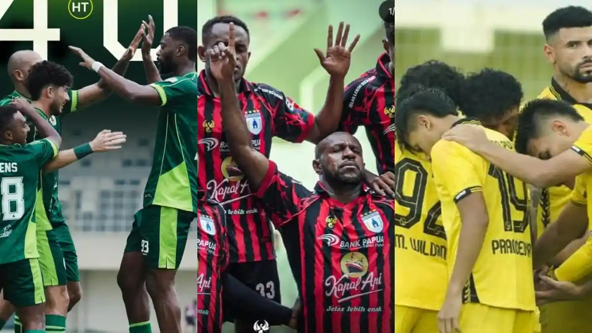 Live Update Hasil Babak 1 Laga PSS Sleman, Persipura dan Barito Putera: Ada yang Pesta Gol