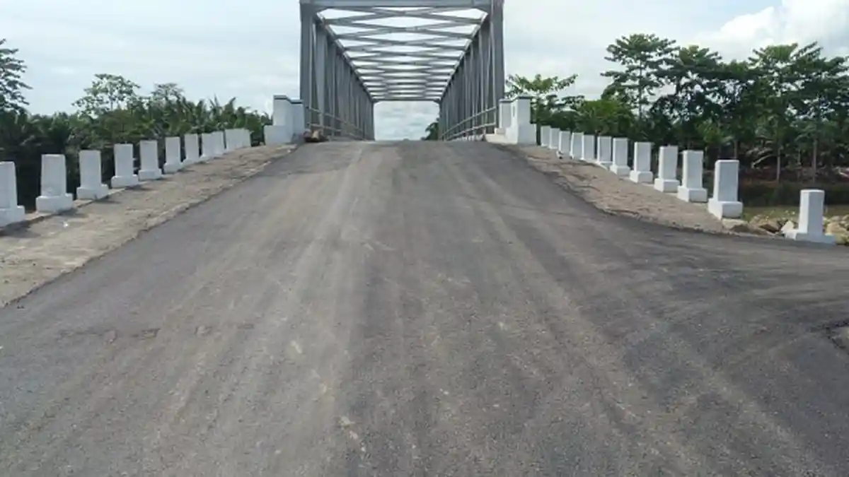 Jembatan Rangka Baja Krueng Teukueh Abdya Rampung, Warga Nikmati Era Bebas Rakit