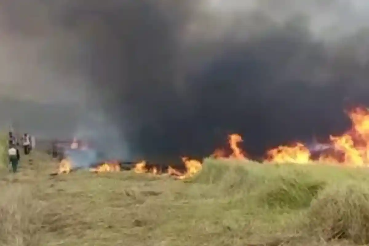 BREAKING NEWS - Satu Titik Api Belum Berhasil Dipadamkan, Kepala BPBD Benarkan Api Karena Rokok