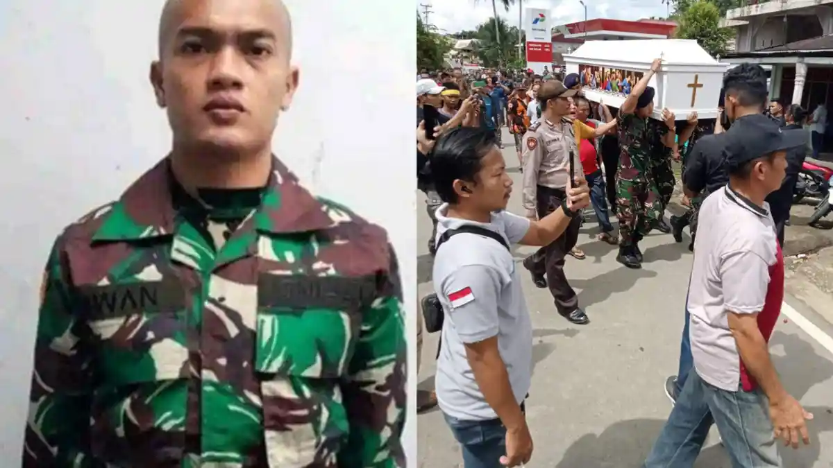 Disambut Isak Tangis, Jenazah Iwan Sutrisman Korban Pembunuhan Serda Adan Tiba di Nias Selatan