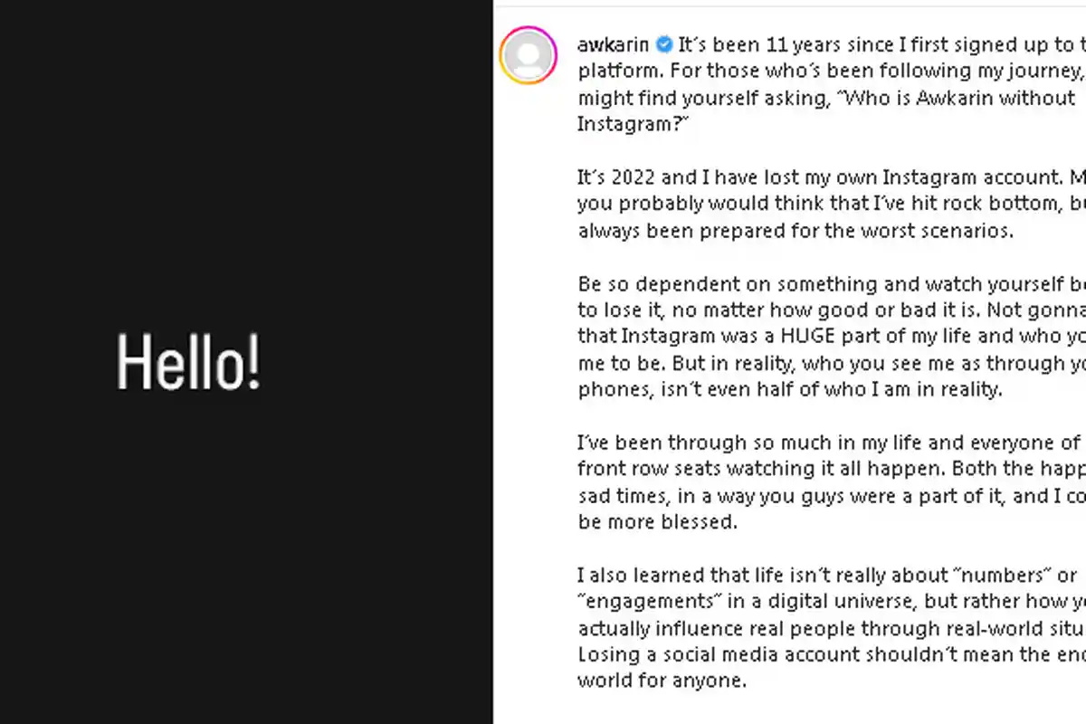 Awkarin Pamit dari Instagram, Pilih Buat Akun Baru: Selamat Tinggal Awkarin dan Halo Karin Novilda