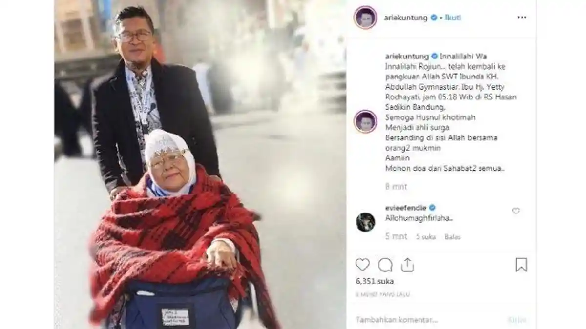 Kabar Duka Ibunda Ustaz AA Gym Meninggal Dunia di Rumah Sakit Hasan Sadikin Bandung