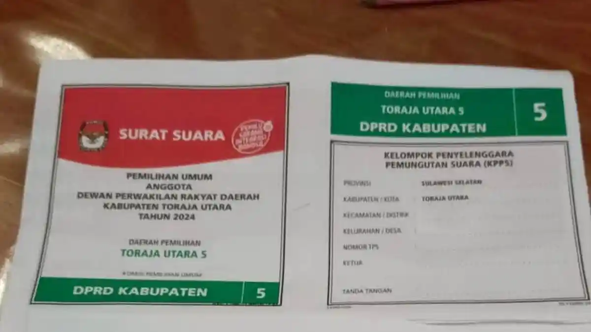 Surat Suara DPRD Toraja Utara Nyasar di KPU Palopo 
