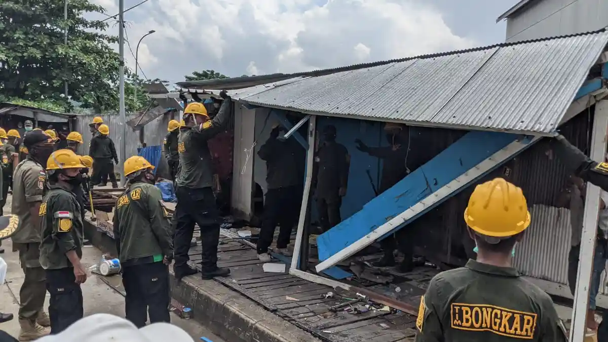 Selain Diindikasikan Hambat Saluran Air, Kios di Gang Ahim Samarinda Utara Juga Langgar Perda