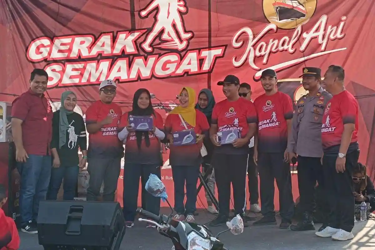 Kapal Api Sukses Gelar Jalan Sehat Gerak Semangat di Bandar Lampung