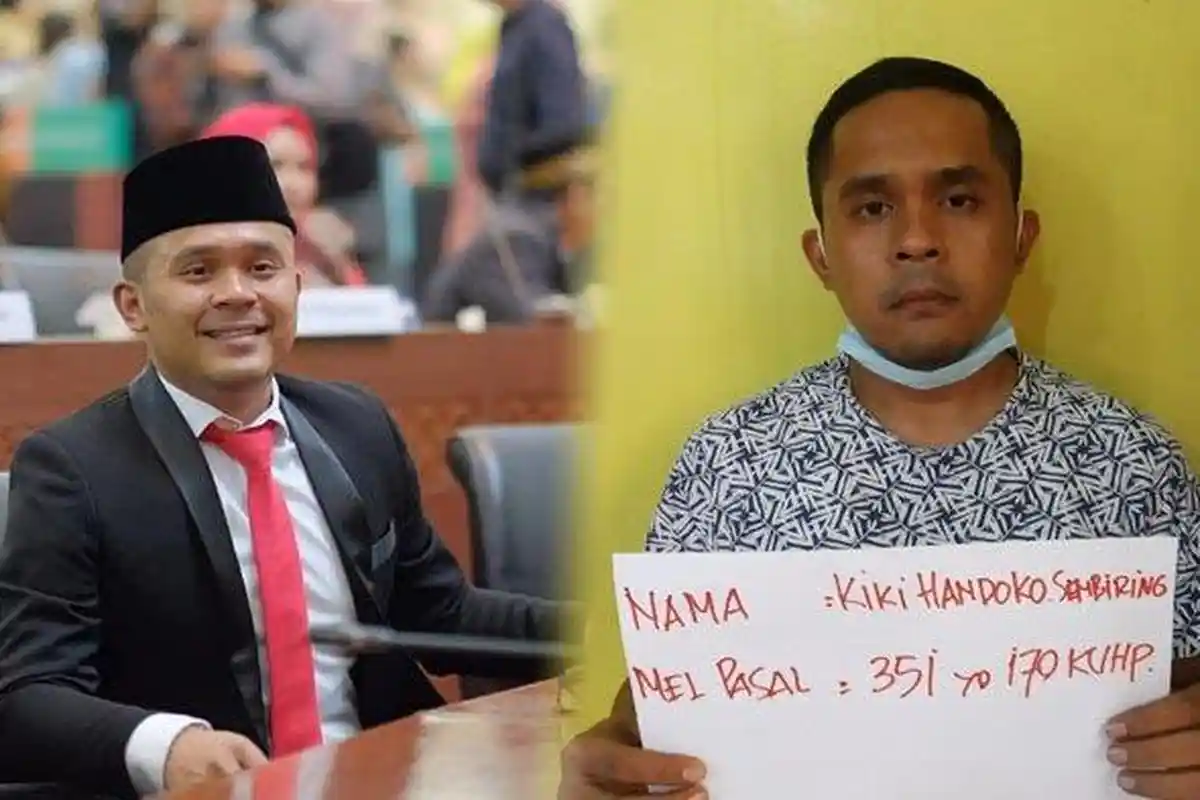 Anggota Brimob dan Lantas di Medan Babak Belur Dipukuli Anggota DPRD Sumut, Kiki Handoko