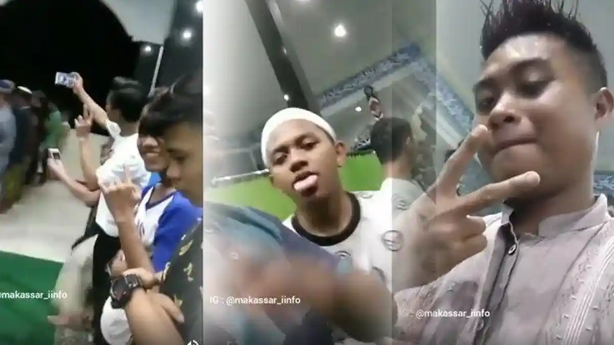 Netizen Kecam Video Viral Remaja yang Main-main Saat Salat Tarawih, : Ditunggu Permintaan Maafnya