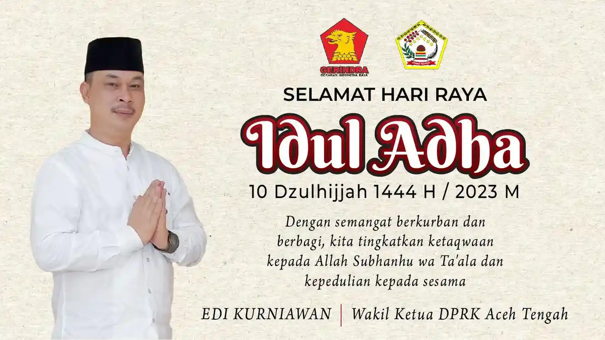 Ucapan Selamat Hari Raya Idul Adha 1444 H dari Edi Kurniawan
