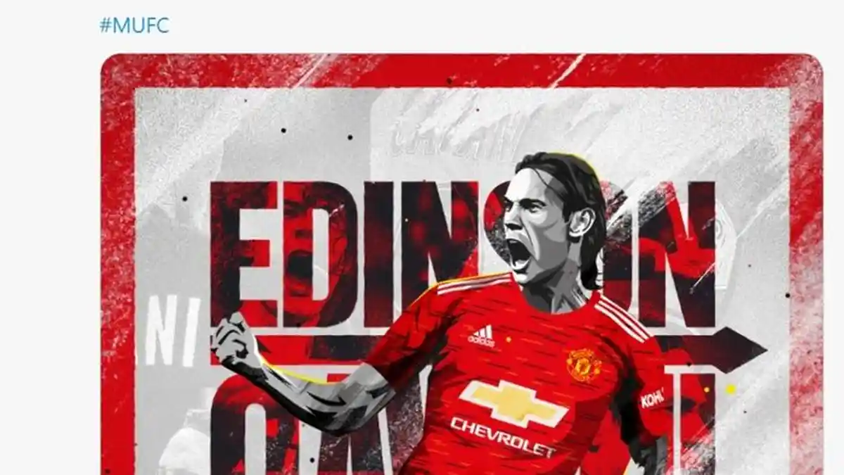 Peyebab Edinson Cavani Belum Bisa Jalani Debut di Man United