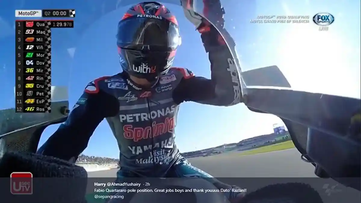 LIVE STREAMING TV Bersama di Trans7 MotoGP Seri GP Ceko Petang Ini, Fabio Quartararo di Posisi 2