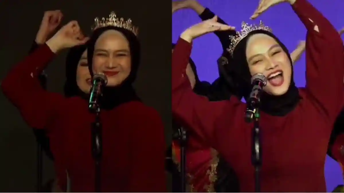 Penampilan Melody Laksani di Konser JKT48 Jadi Sorotan, Bawakan Heavy Rotation Pakai Gamis