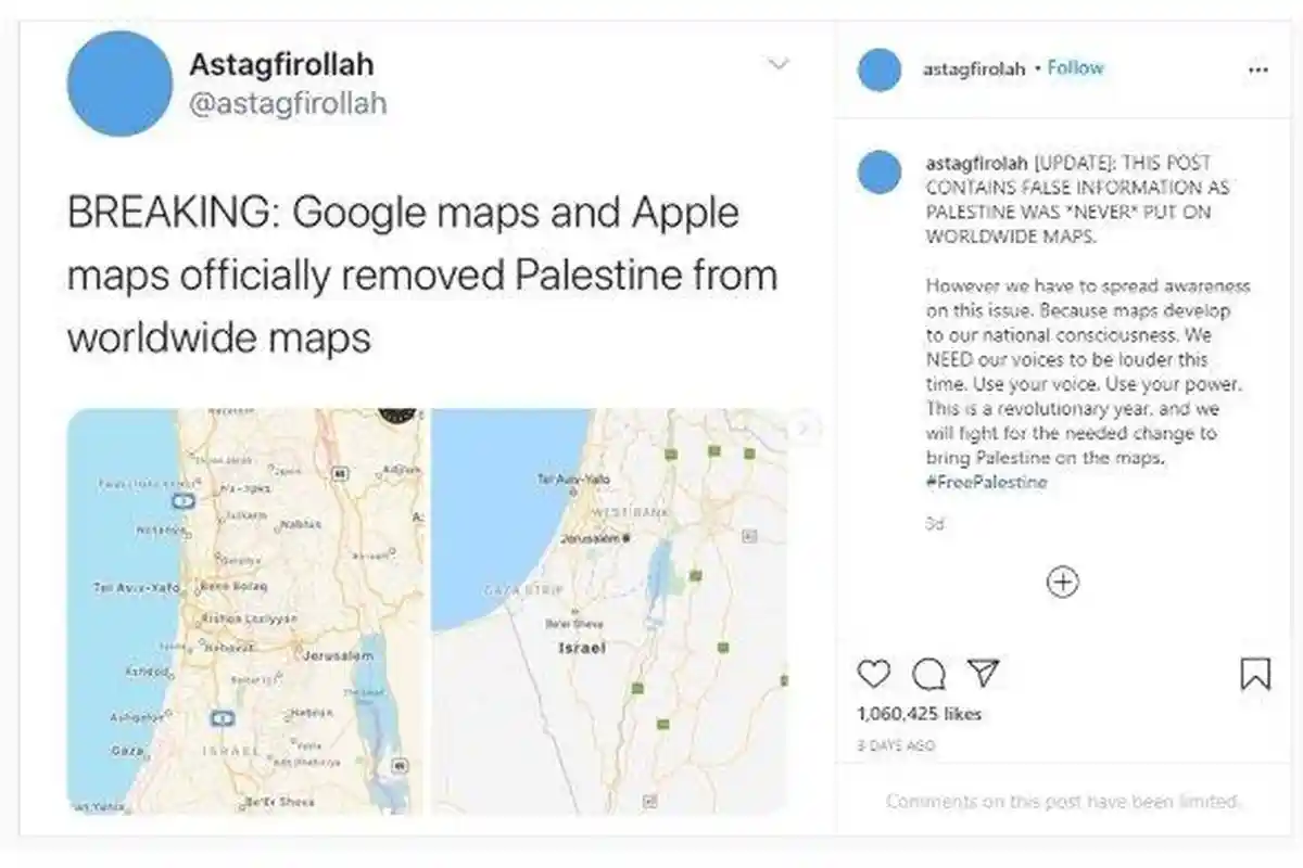VIRAL Palestina Tak Nampak di Peta Online, Google Maps dan Apple Dituduh Sengaja Menghapus