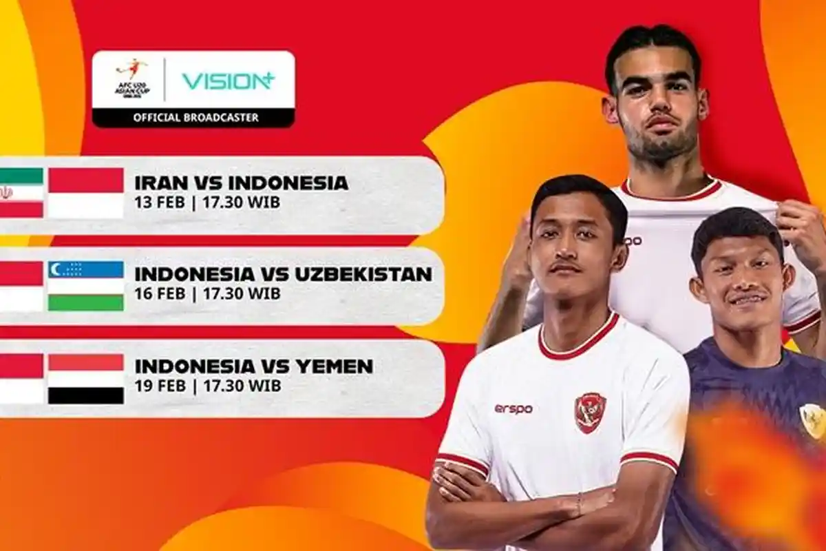 Link Live Streaming Timnas Indonesia U-20 di Piala Asia U-20, Jangan Sampai Ketinggalan!
