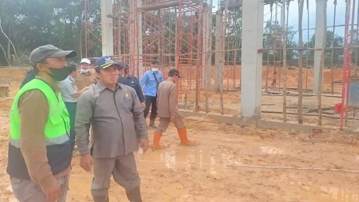 Rutin Pantau Progres Proyek Gedung Uji Kir, DPRD Bontang Pesimis Bisa Selesai Akhir Tahun