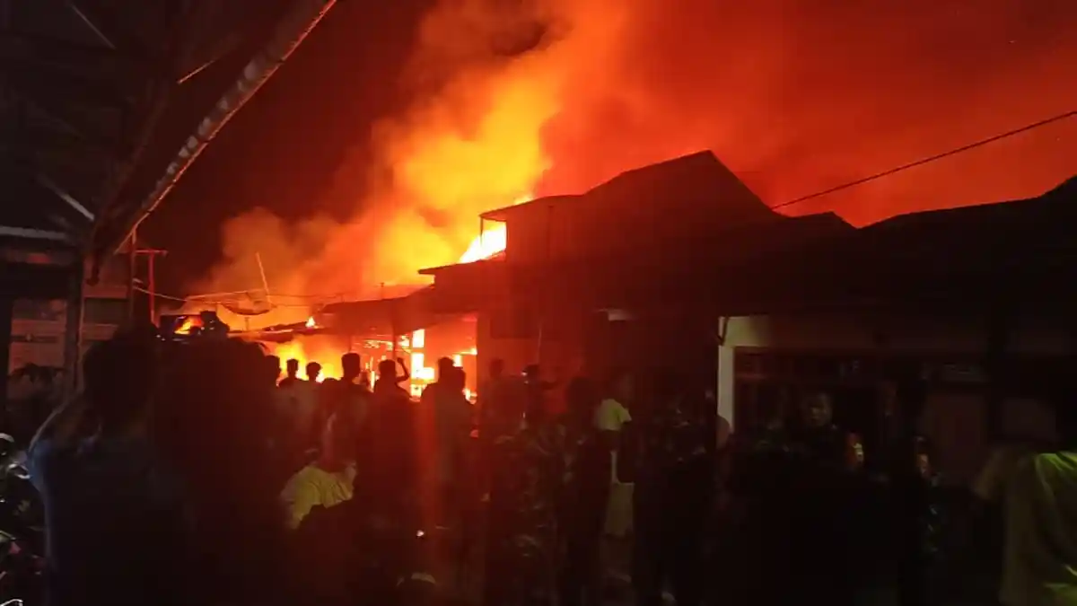 Ledakan dari Bengkel Las Turut Ludeskan Rumah Sekda Kabupaten Nias dan Posko Pemenangan Bupati