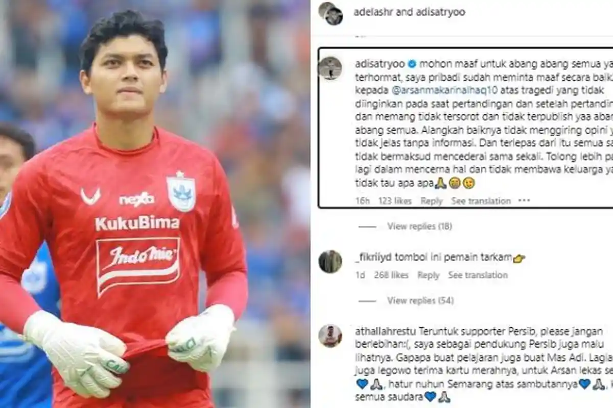 Suporter Kelewat Batas, Bayi Adi Satryo Jadi Sasaran Bully Gara-gara Kerusuhan PSIS Vs Persib