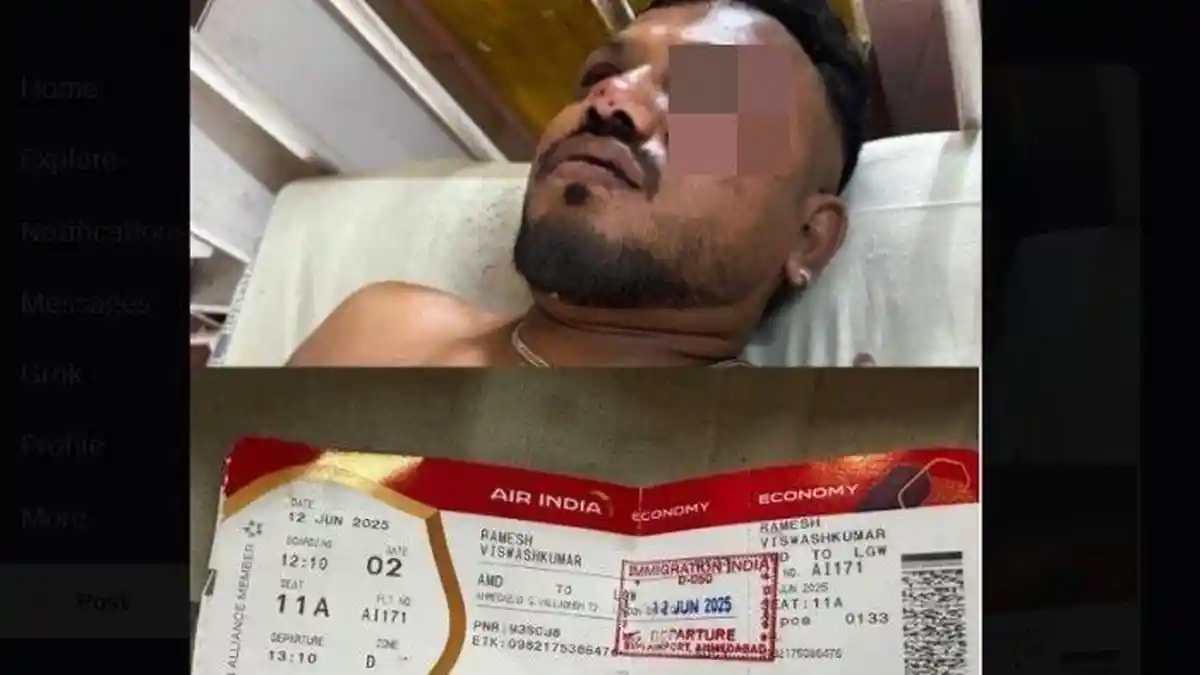 Beredar Kabar Ditangkap, Nasib Satu-satunya Penumpang Air India Selamat, Dituduh Bikin Hoaks